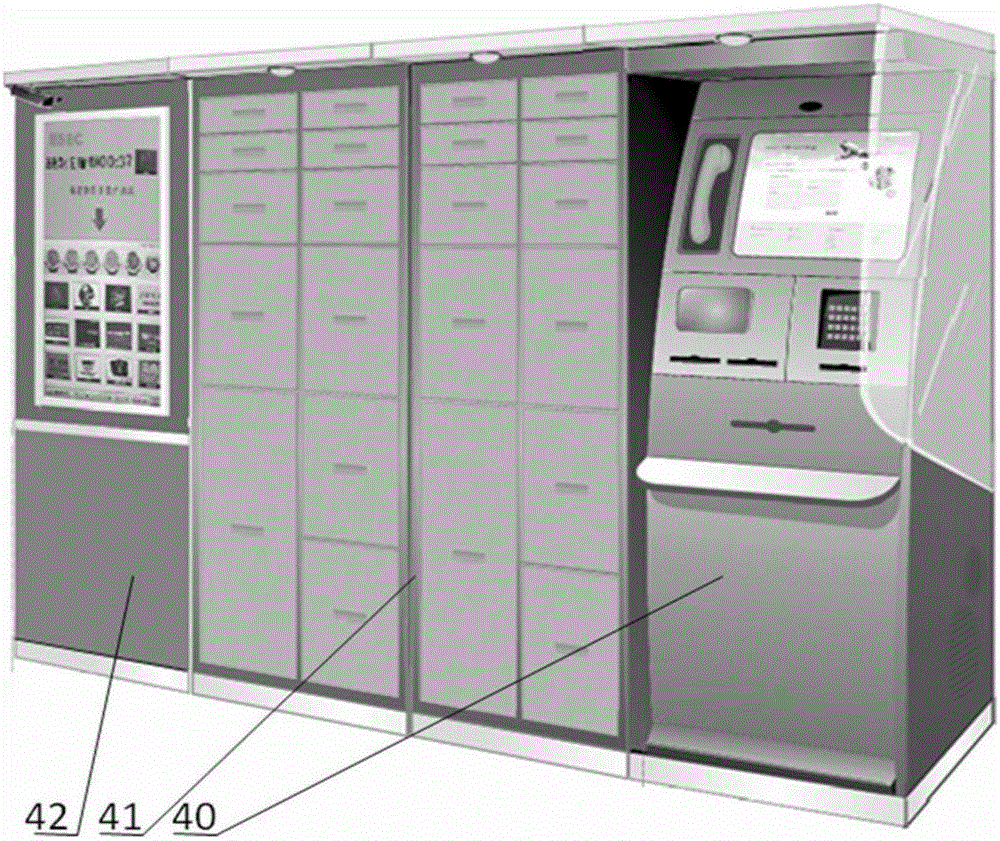 An unattended self-service terminal, turnover box and method for realizing precise logistics