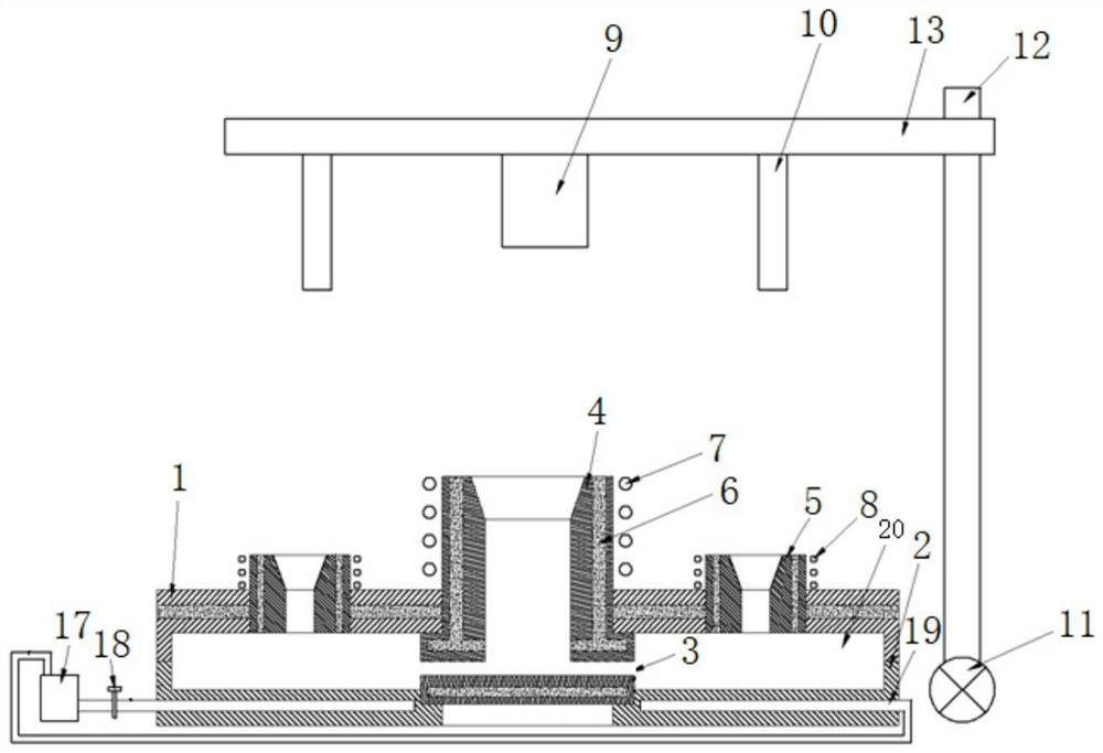 Casting system and preparation method of aluminum matrix composite material casting