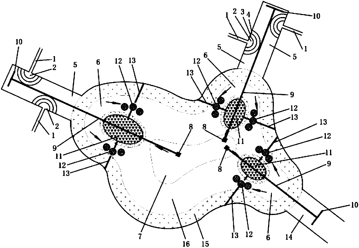 Water quality purification and water ecological restoration method of polluted municipal internal lake