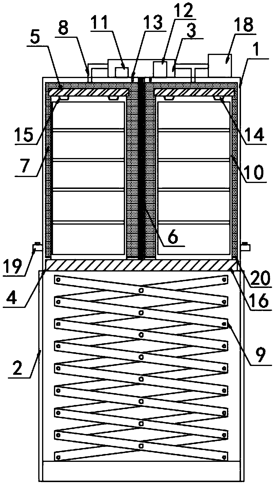 Novel energy-saving and high-efficiency prefabricated electric heating curing kiln for building components