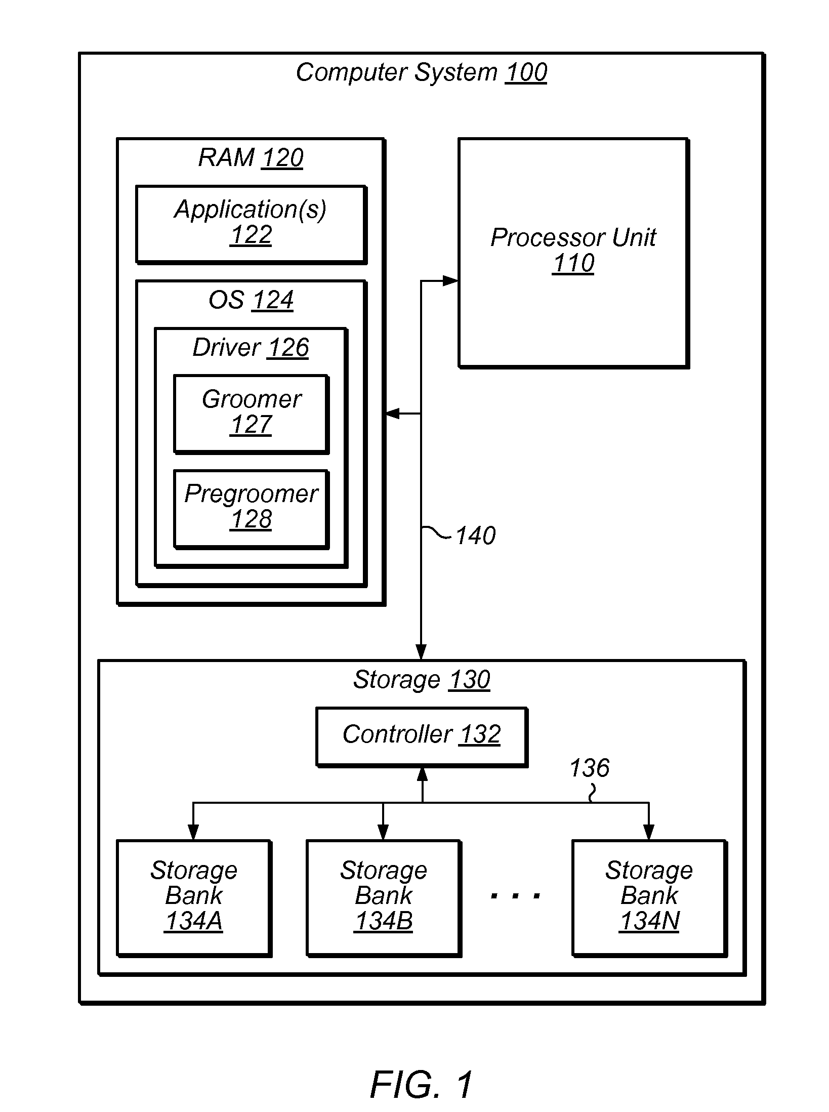 Pregroomer for storage array