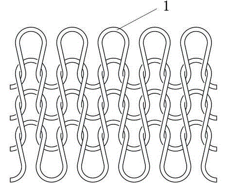 An air layer knitted fabric plated double-layer weave method and its plated fabric structure