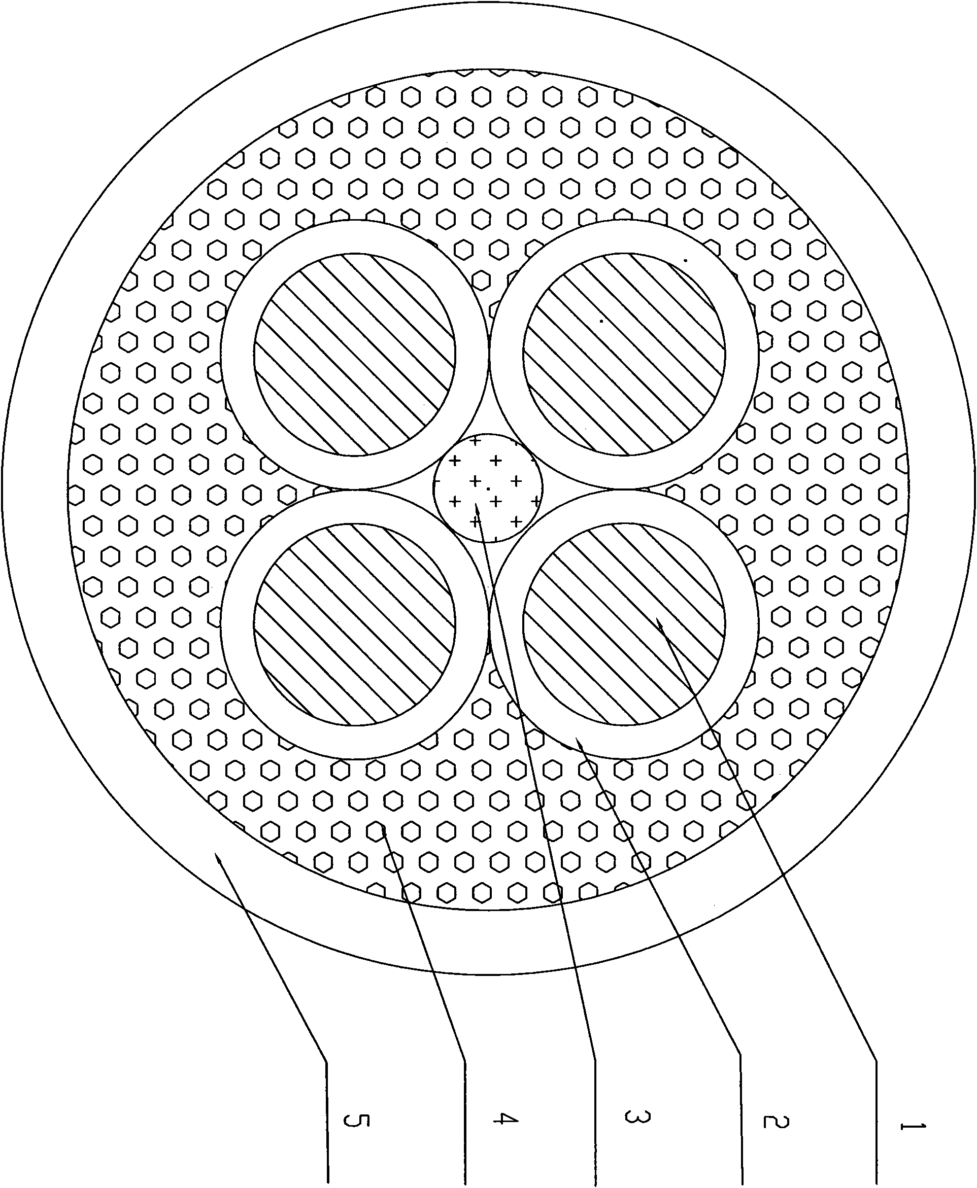 Cable migrating and moving in water