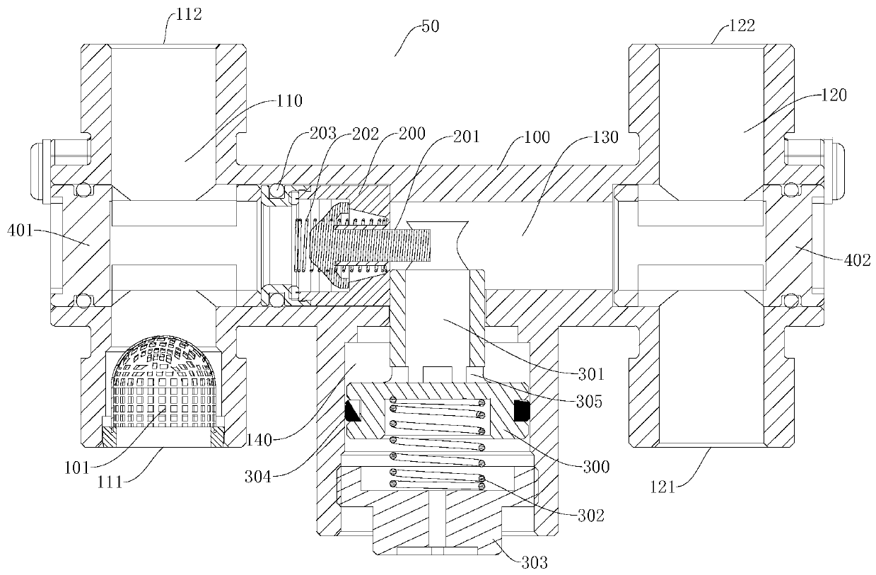 Water return valve for water heater and water heater