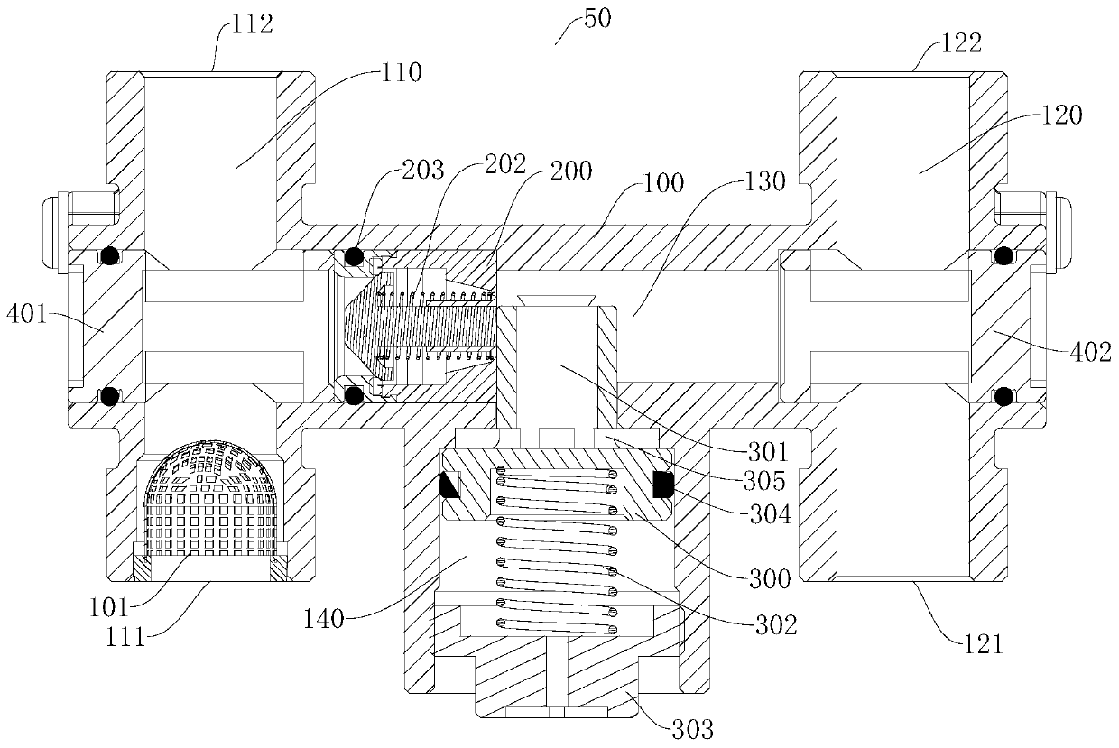 Water return valve for water heater and water heater