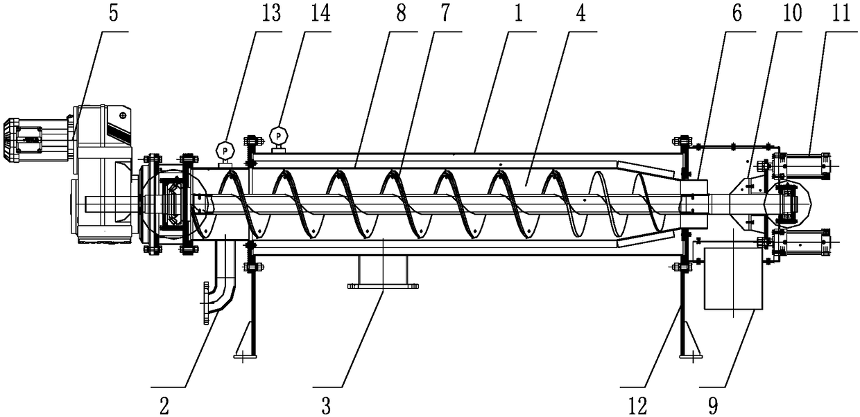 A pipeline type slag remover and its use method