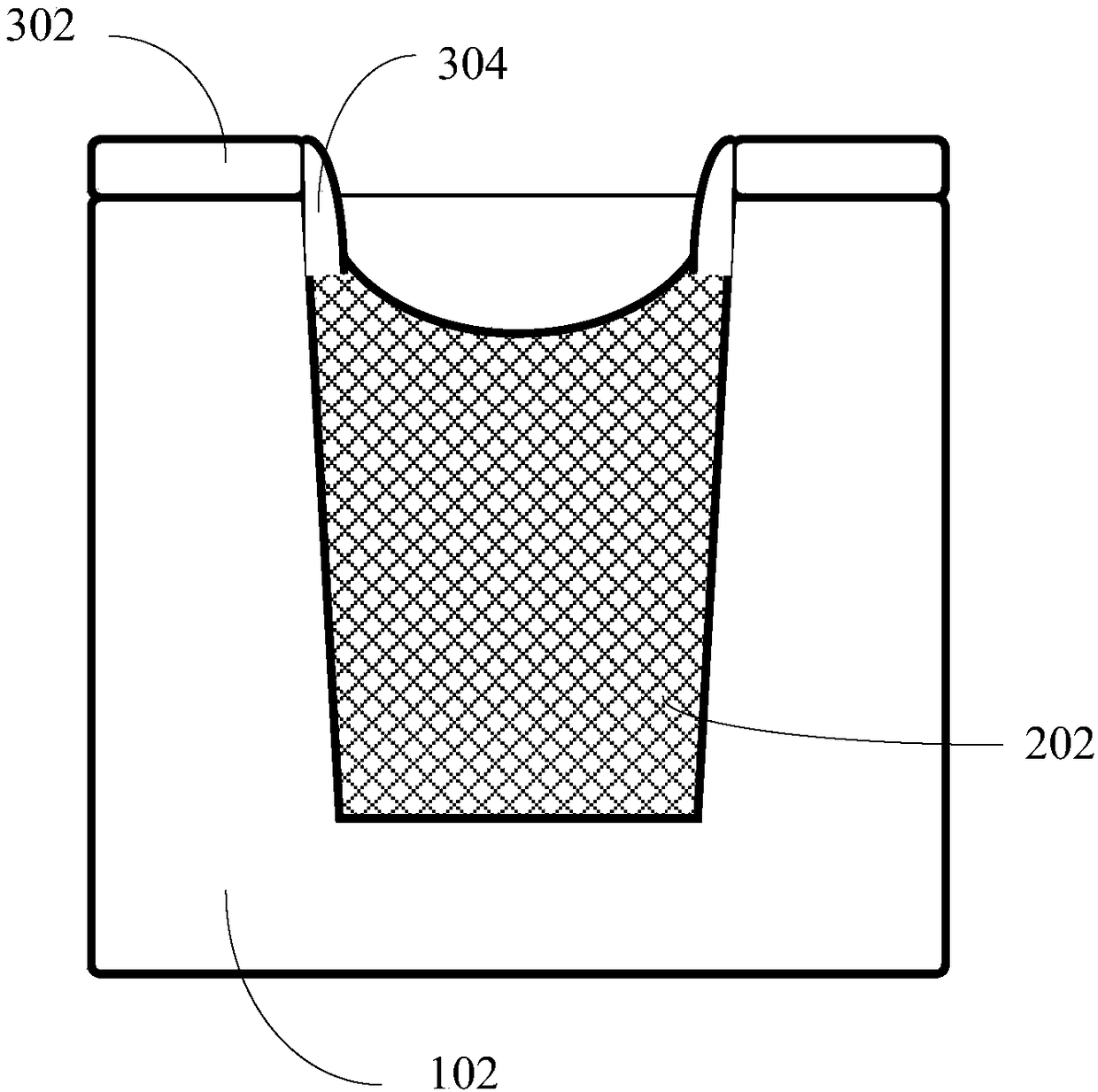 A method for manufacturing a semiconductor device having a field plate structure with a gradual thickness in a trench