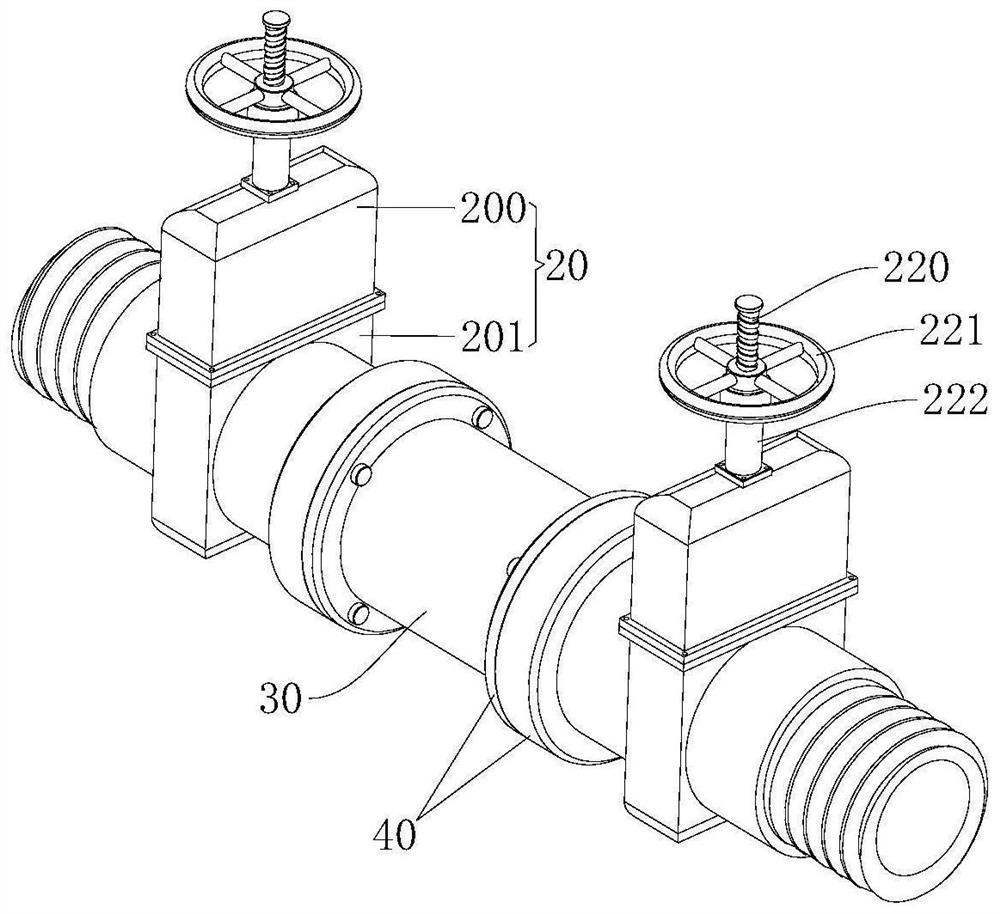 Components of a municipal tap water pipe joint for easy repair