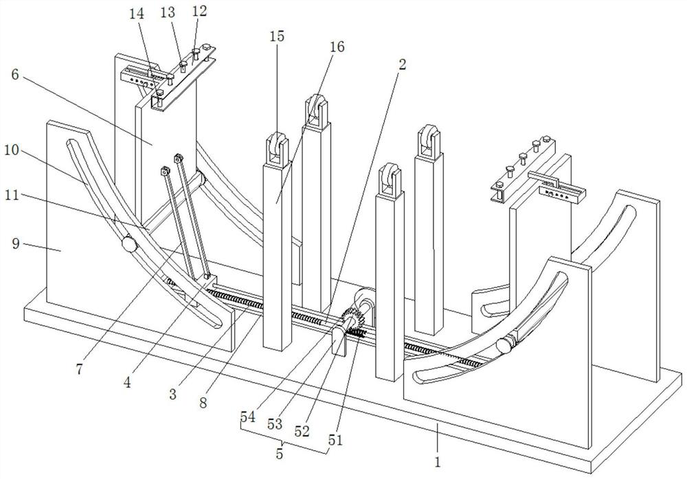 Temporary storage device for processing OLED curved screen