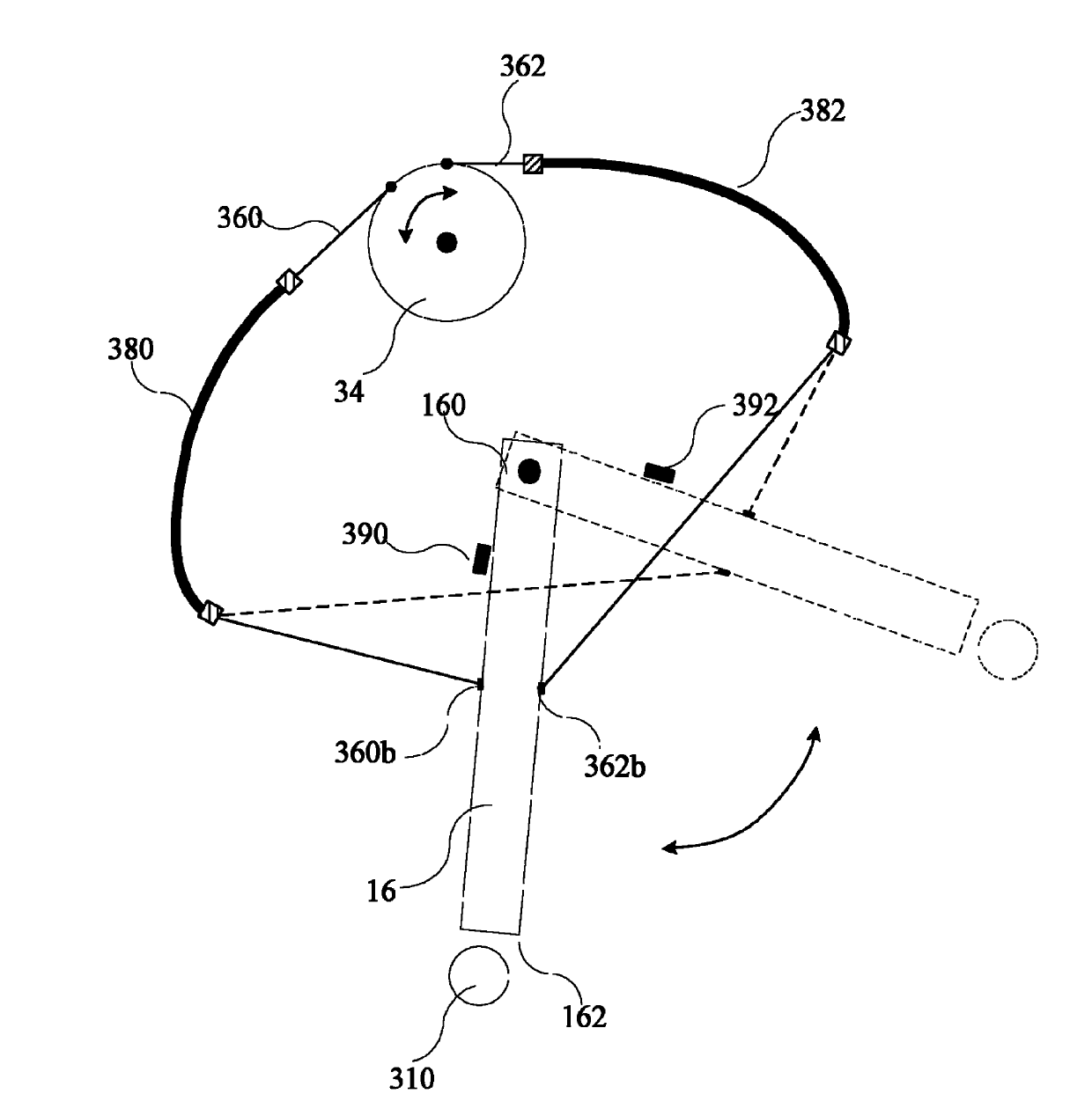 Controllable supporting device used in electric car and corresponding electric car