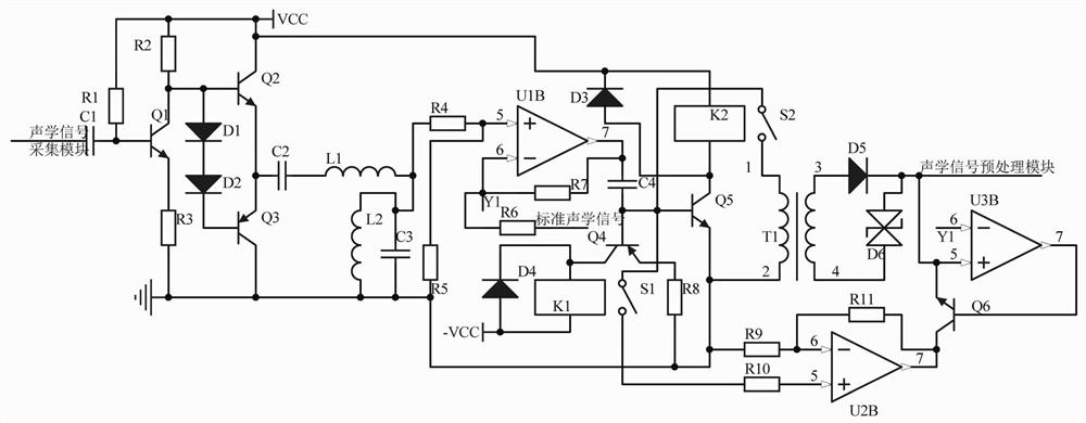 Point switch fault detection device based on acoustics