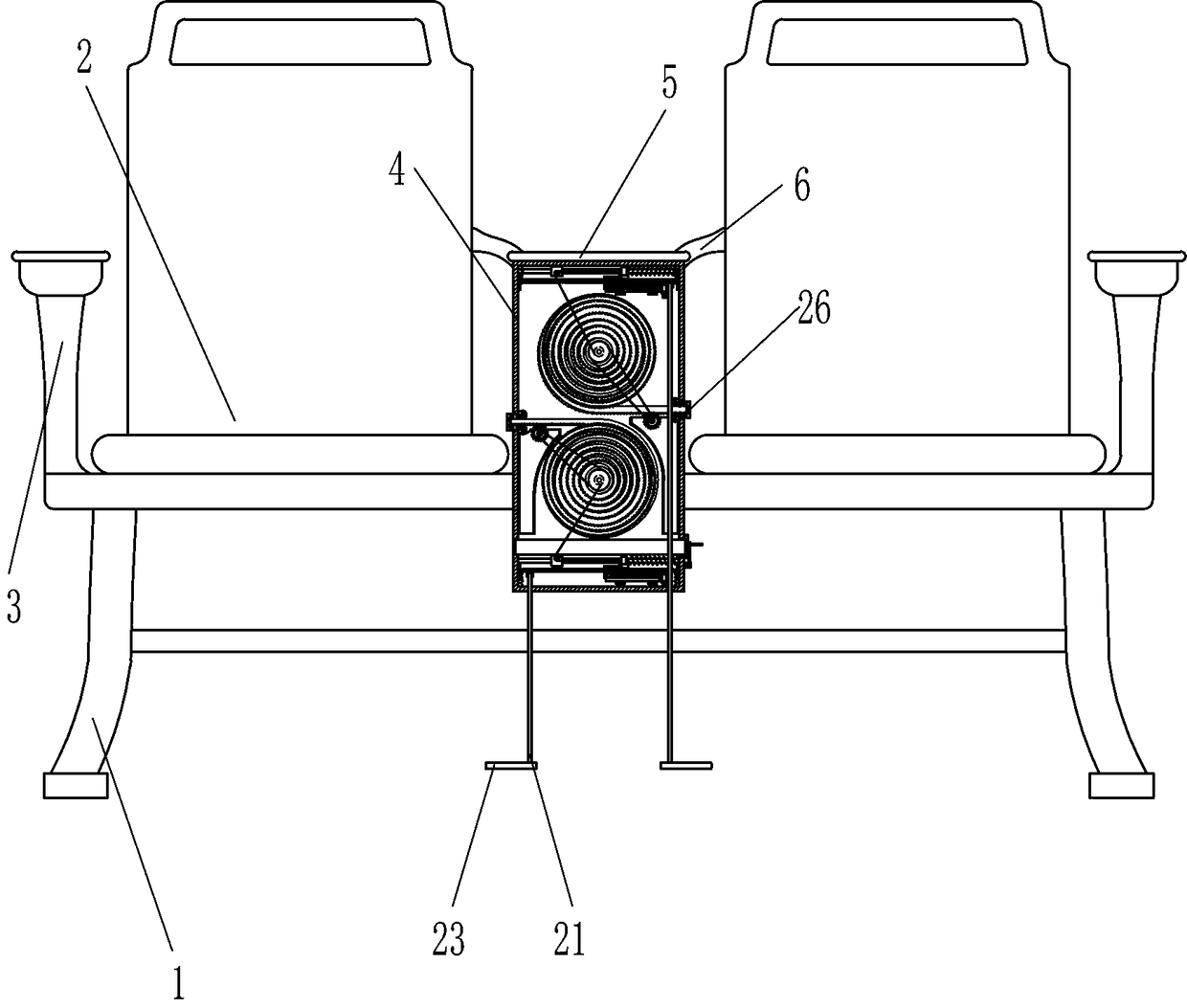 Medical injection chair with warm keeping function