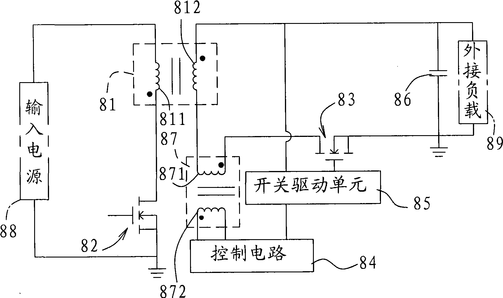 Driver circuit and power source converter comprising the driver circuit