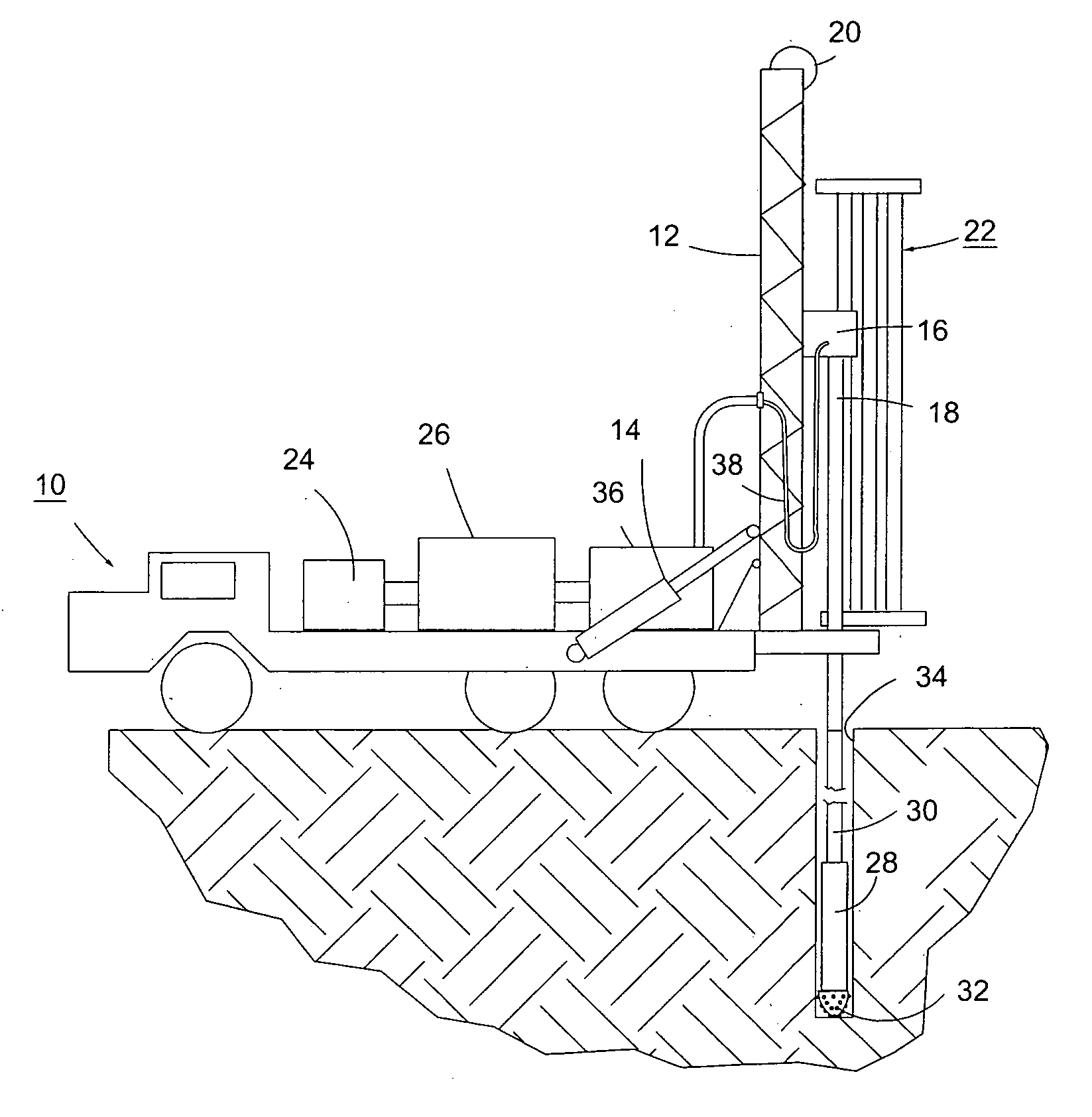 Earth drilling rig having electronically controlled air compressor