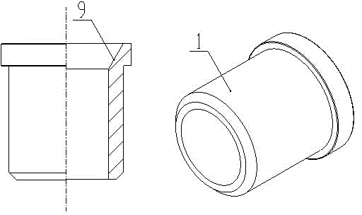 Hose connection flange