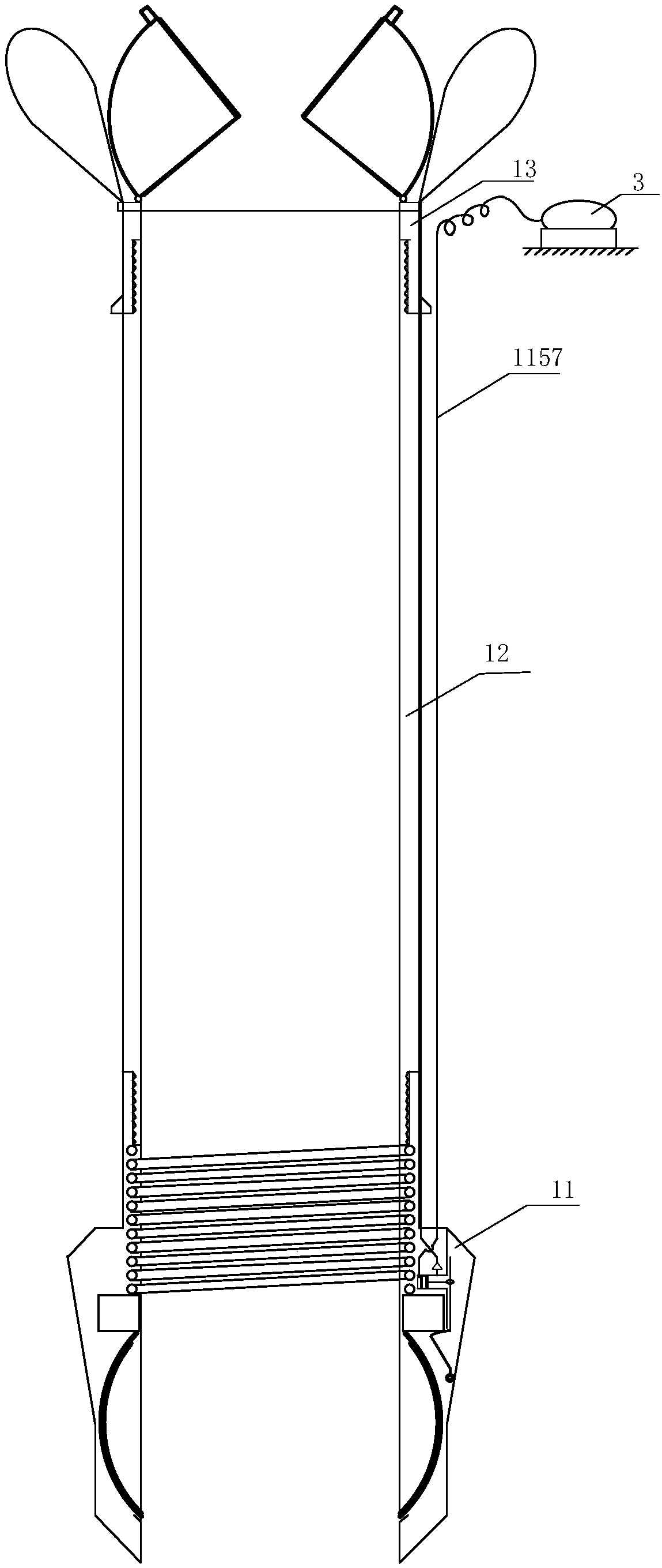 Shore-base remote underwater sediment sampling apparatus and sampling method thereof