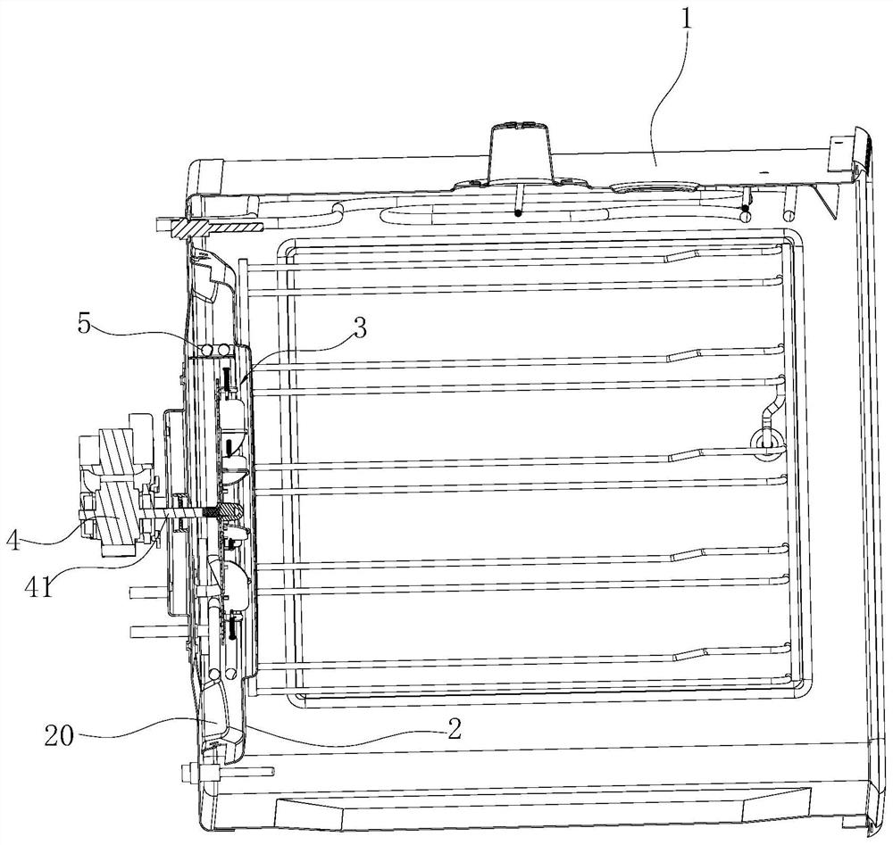 A kind of fan blade structure for cooking equipment and oven with the structure