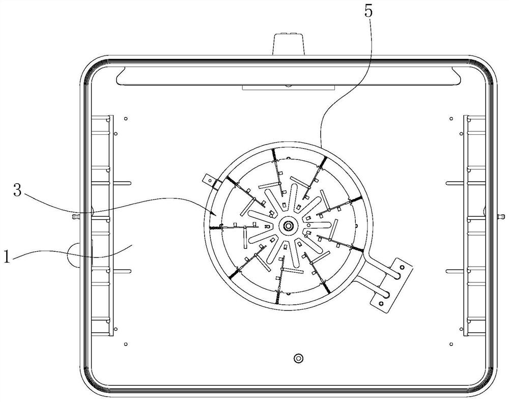 A kind of fan blade structure for cooking equipment and oven with the structure