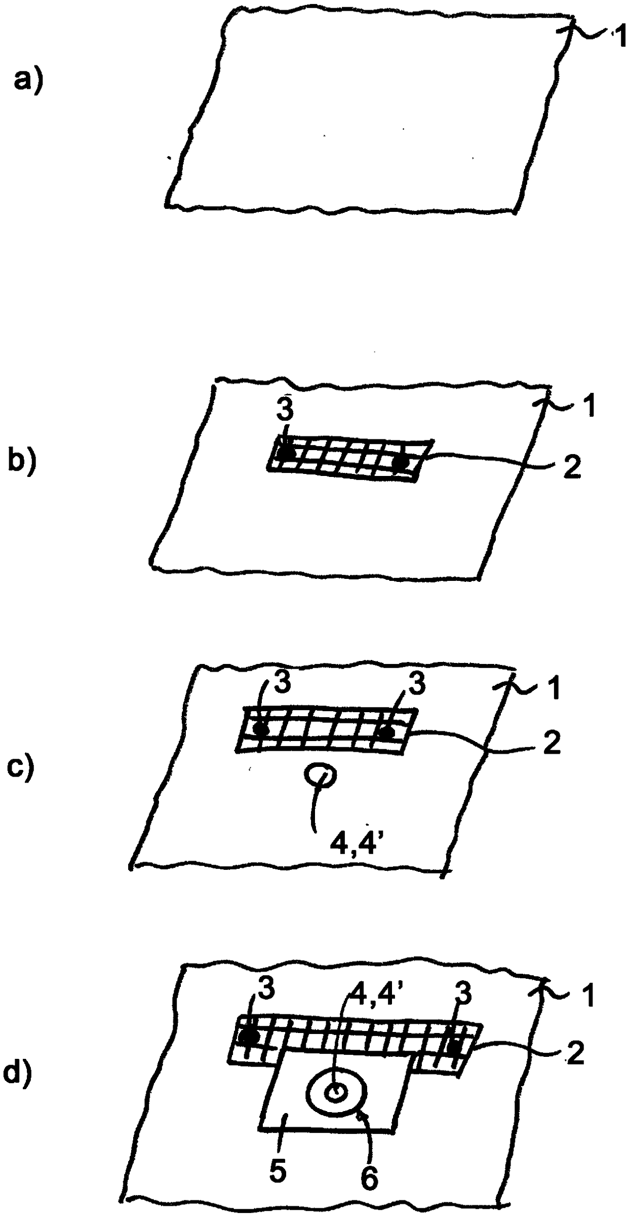 Method for integrally connecting retaining plate to wall of vacuum-cleaner filter bag, and vacuum-cleaner filter bag