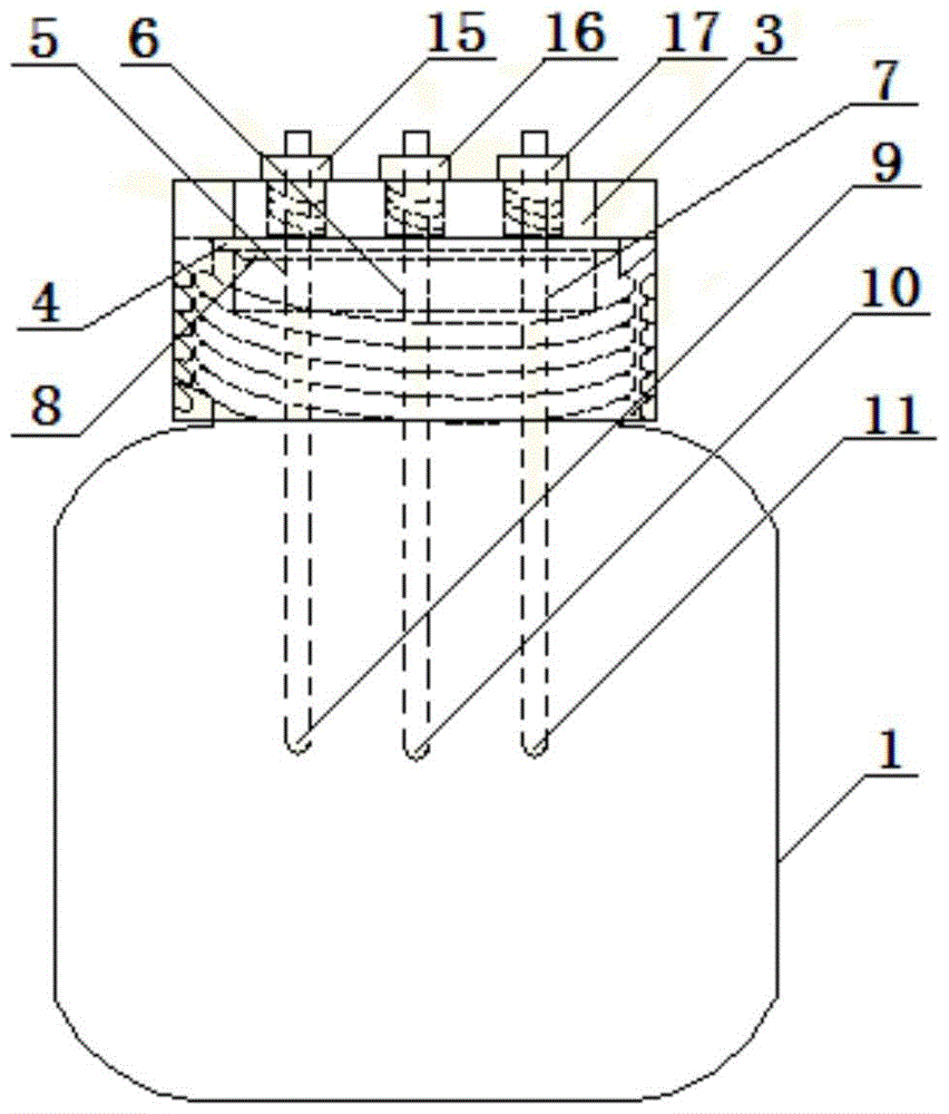 Metal corrosion electrochemical experiment device used in soil medium