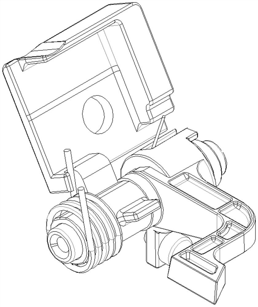 Torsion spring assembly detection mechanism suitable for vehicle door locking safety device