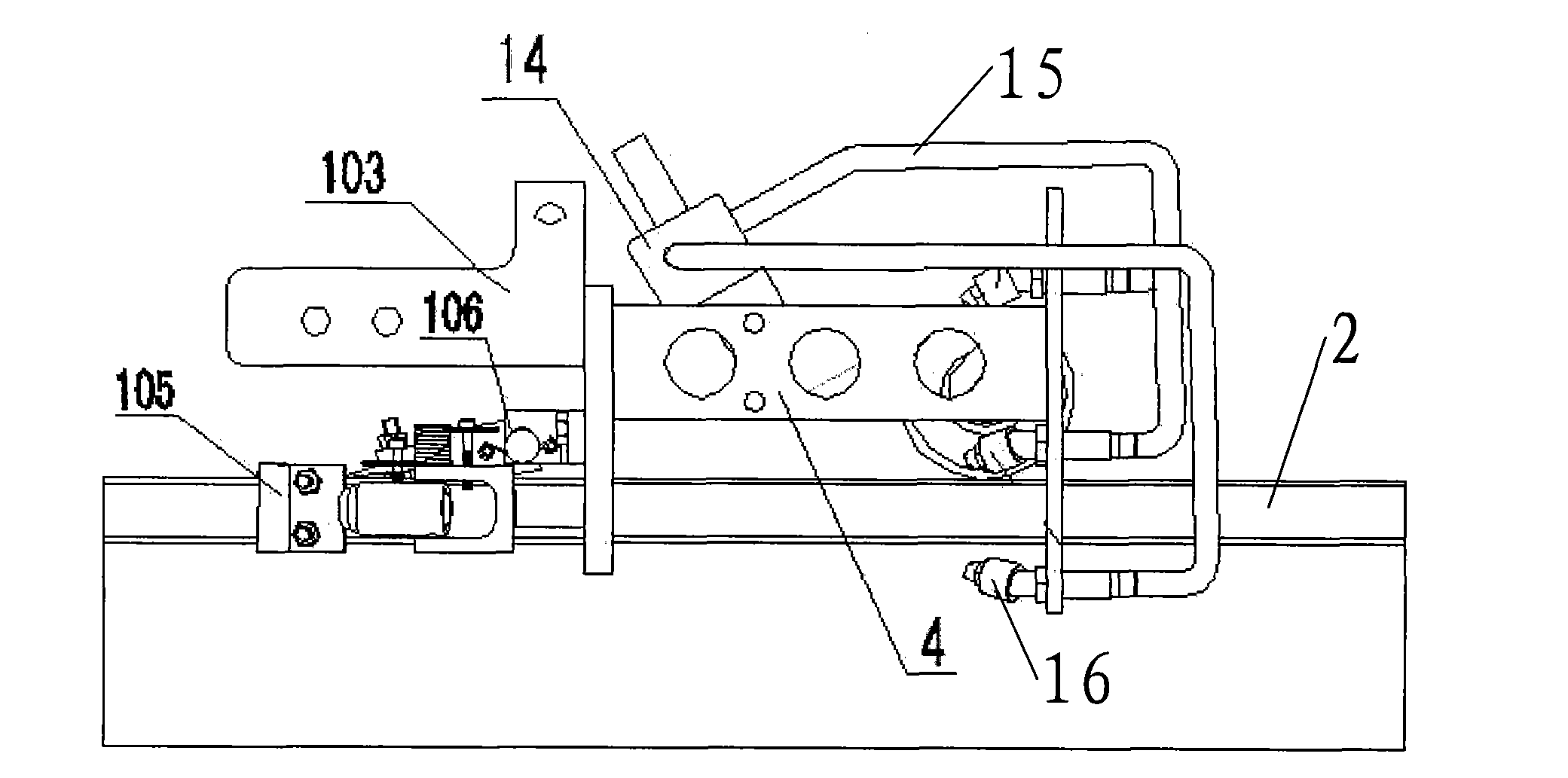 Track cleaning and maintaining vehicle