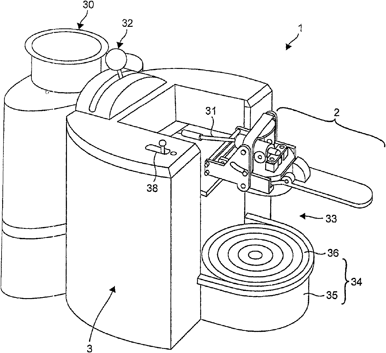 Device for preparing a drink from a capsule by injection of a pressurized fluid and capsule-holder adapted therefore