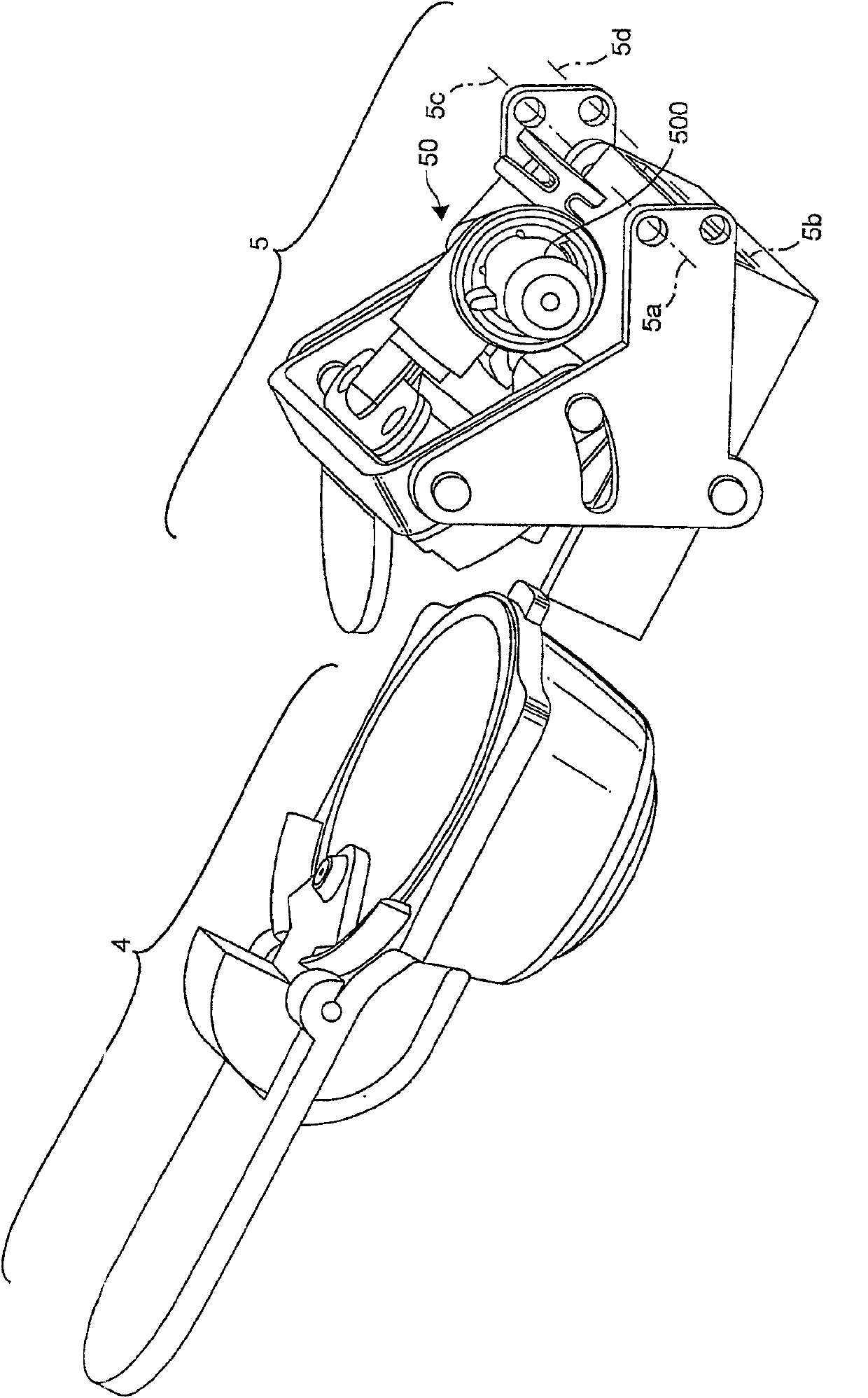 Device for preparing a drink from a capsule by injection of a pressurized fluid and capsule-holder adapted therefore