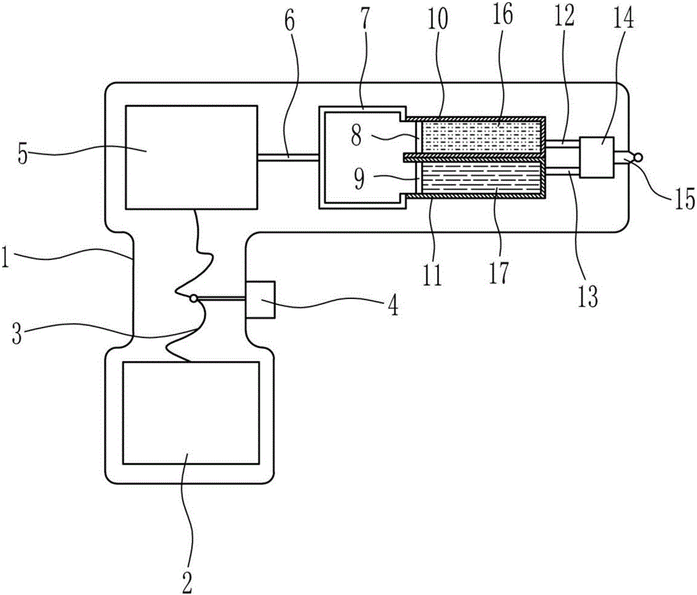 Medical dual-liquid uniform mixing sprayer