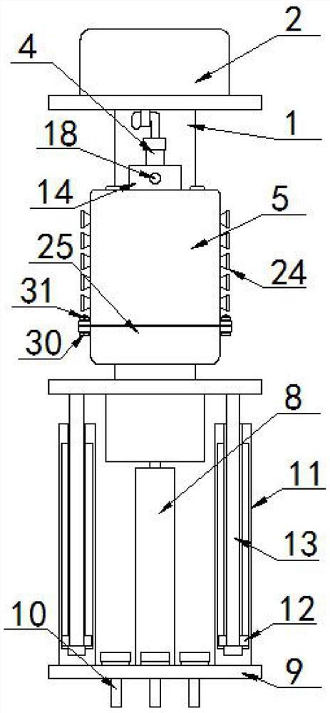 Light trapping-based pest and disease damage elimination and treatment device for ecological tea garden