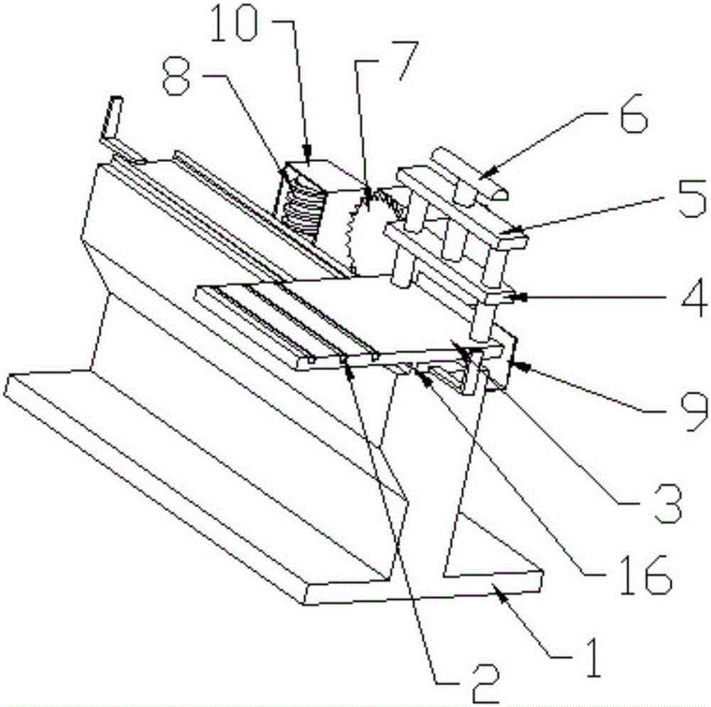 Carpentry tooth slotting machine