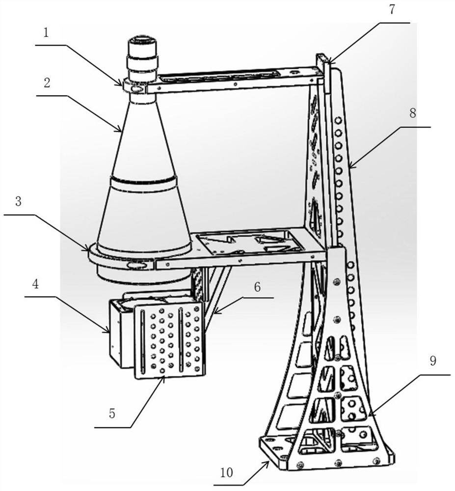 Movable large-mass imaging system fixing device