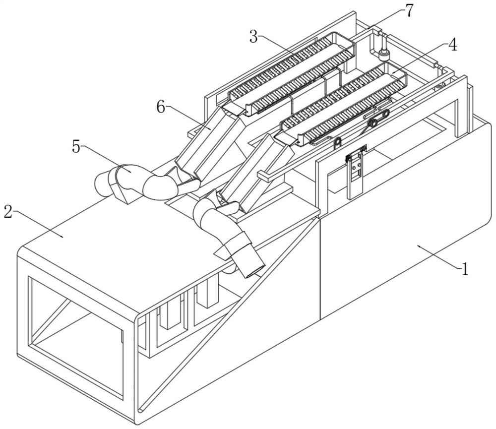 A raw material screening device for the preparation of environmentally friendly bricks