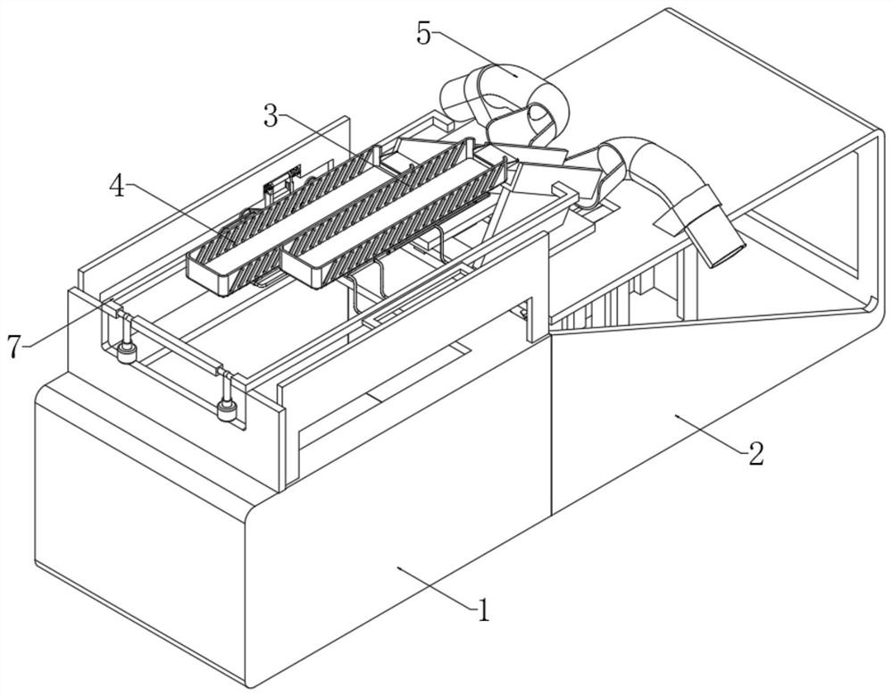 A raw material screening device for the preparation of environmentally friendly bricks