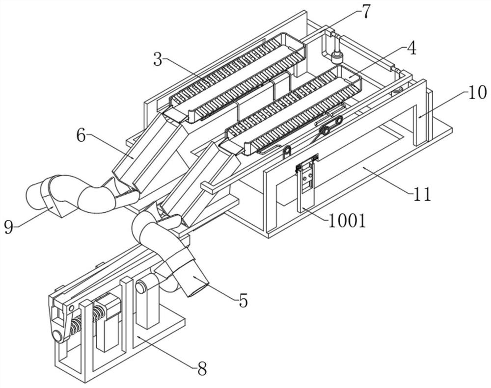 A raw material screening device for the preparation of environmentally friendly bricks