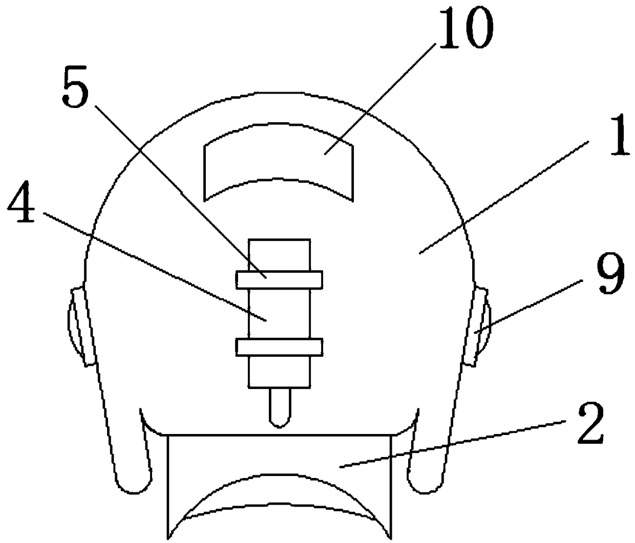 Helmet capable of achieving underwater illumination