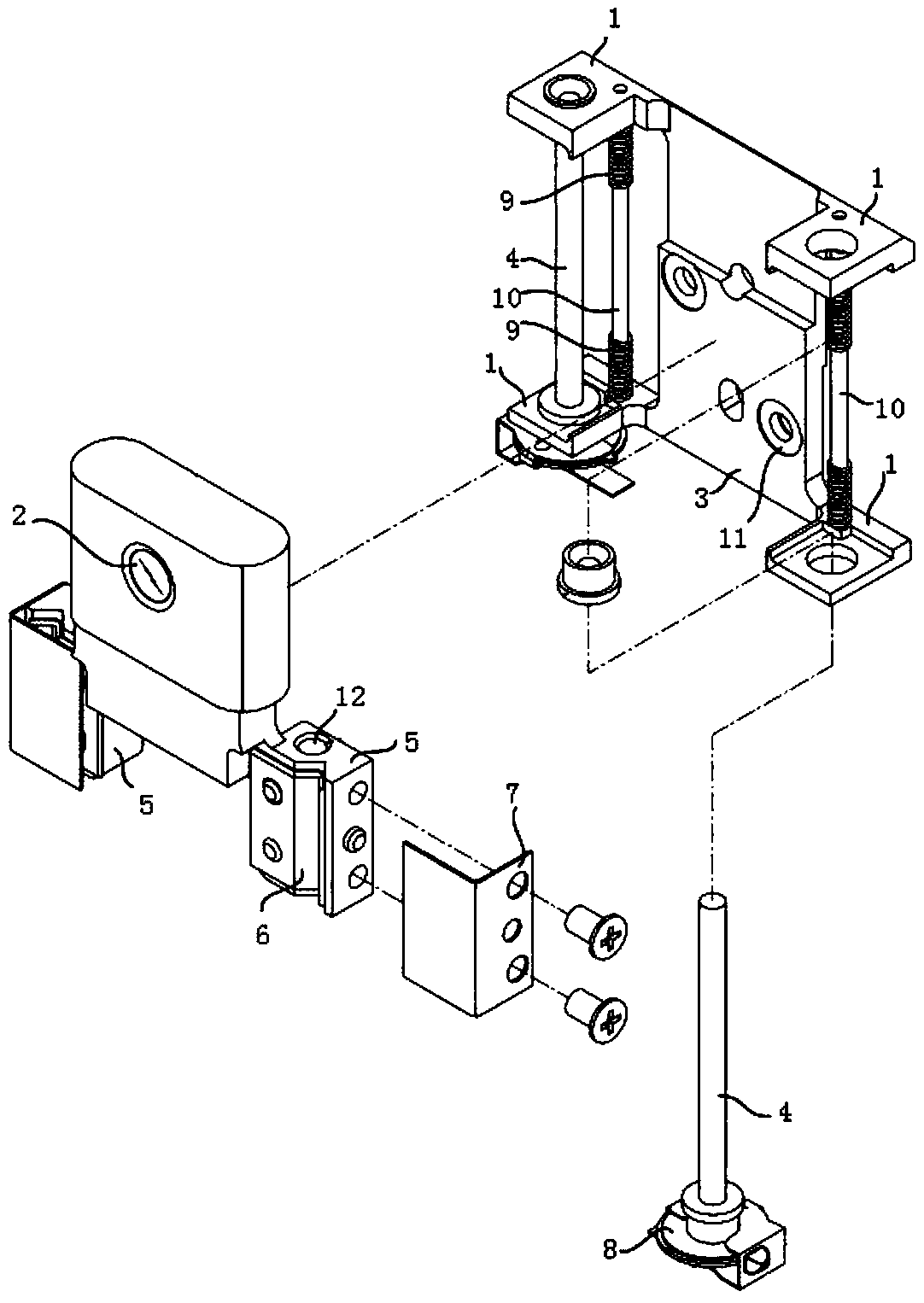 Double-drive lifting device for camera and electronic equipment comprising lifting device