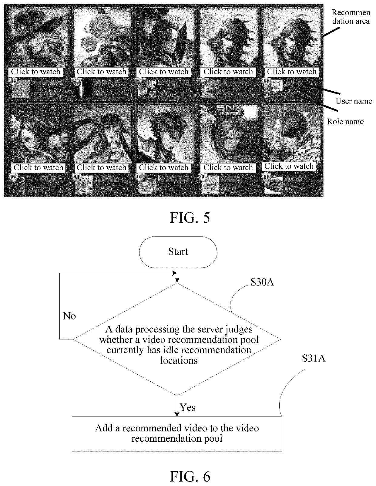 Video recommendation determination, information display, data processing method based on frame synchronization