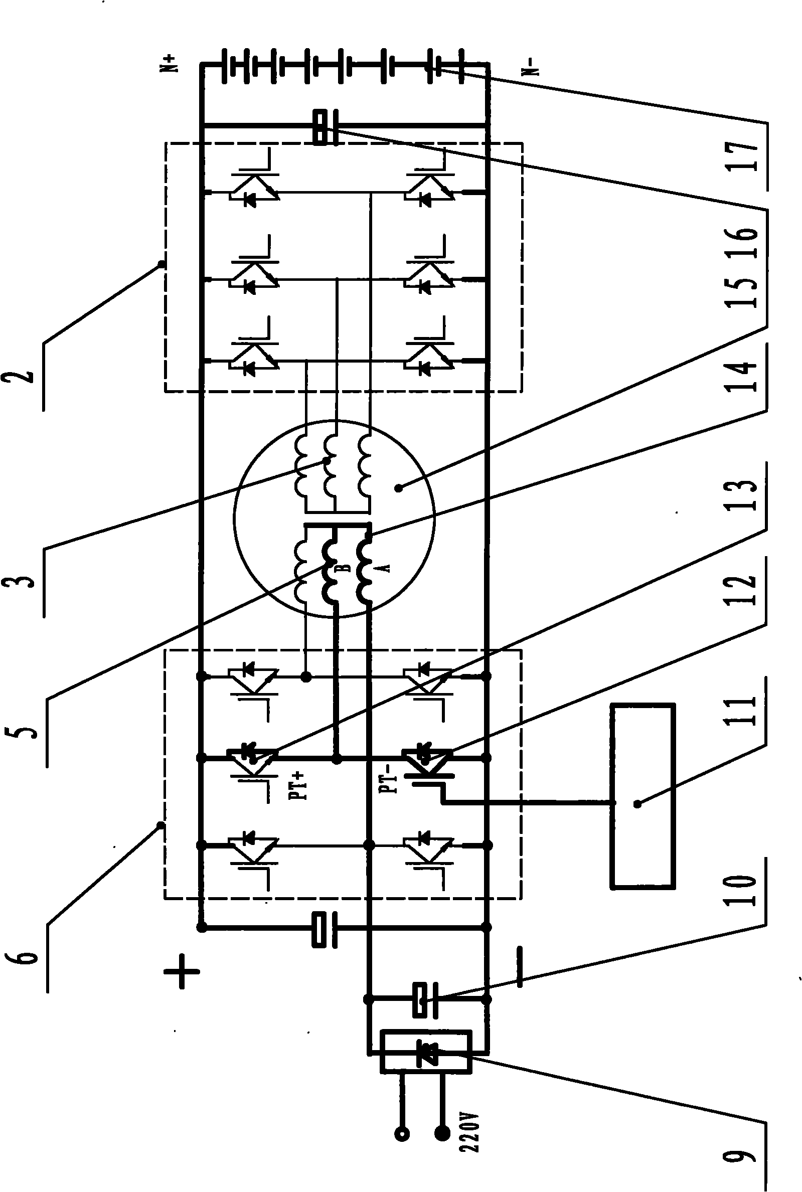 Dual-three-phase bisymmetric winding permanent-magnet brushless direct-current motor