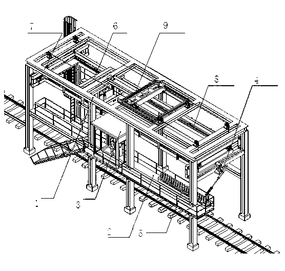 Automatic coal leveling sampling loading station