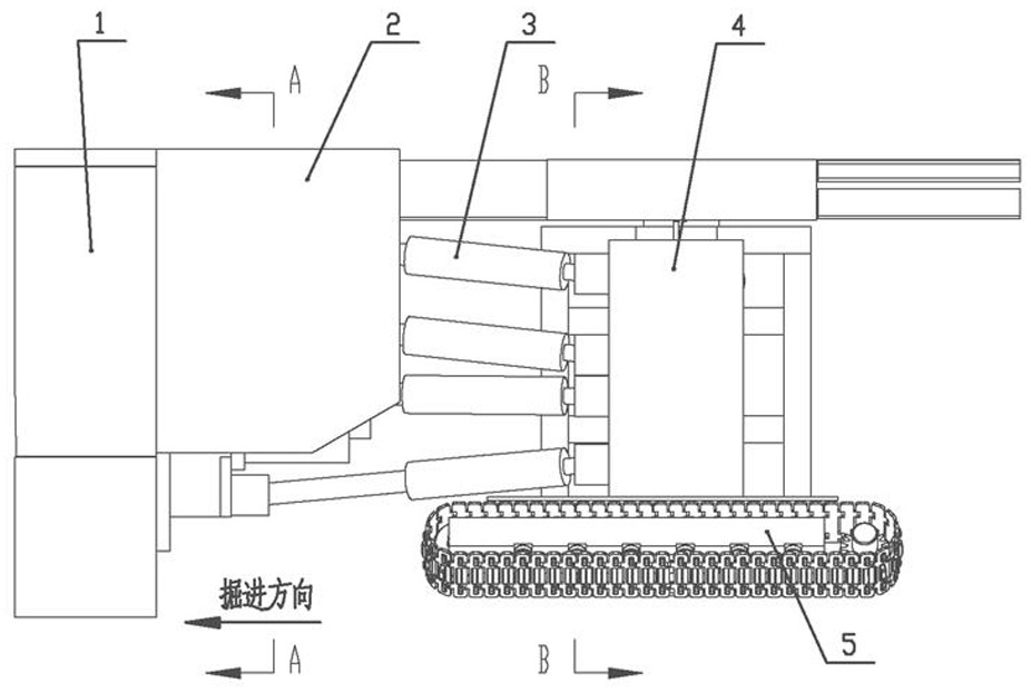 Propelling device for self-propelled tunnel boring machine