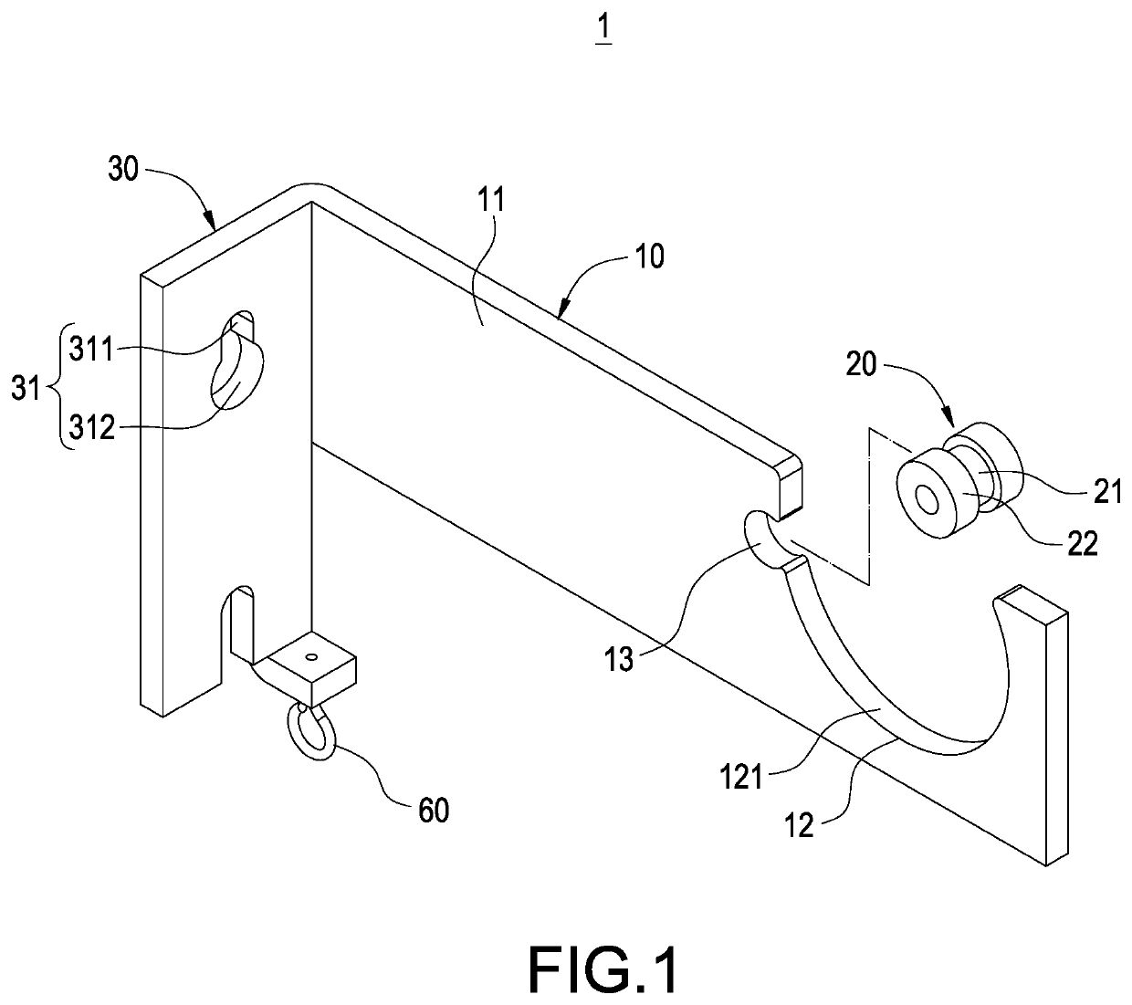 Positioning structure of curtain rod