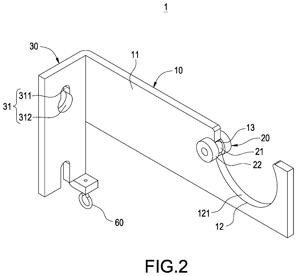 Positioning structure of curtain rod