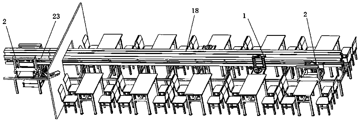 Intelligent dish-conveying and table-tidying system for restaurant