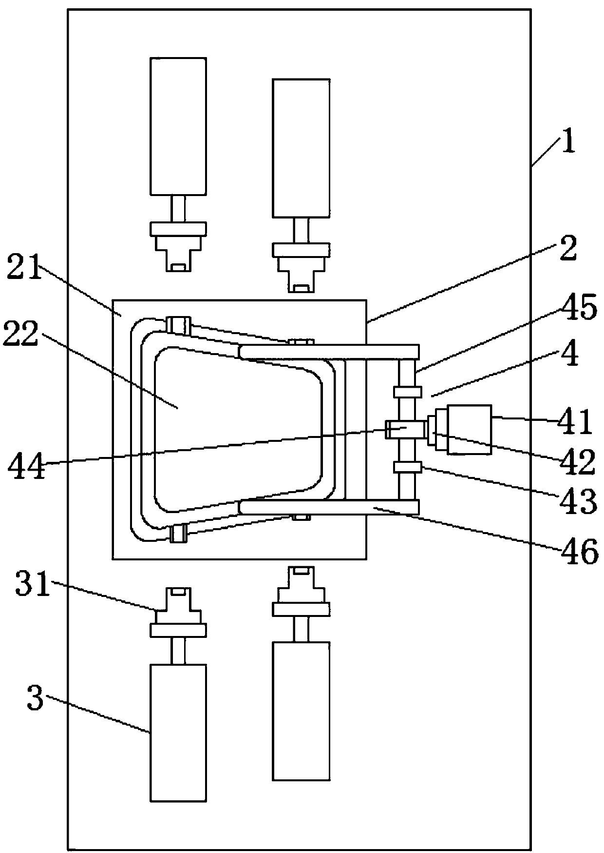 Automobile air vent shell fastener press mounting equipment