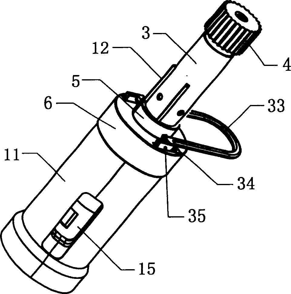 Round tube type external binding apparatus