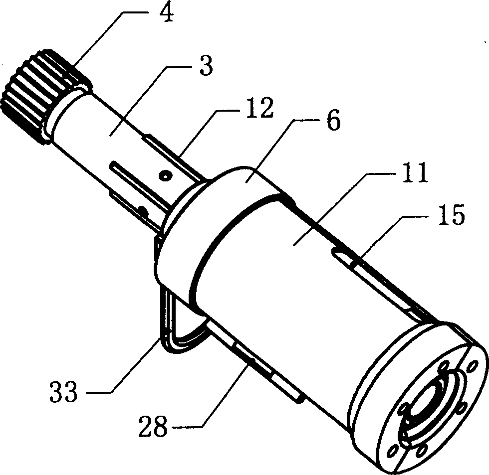 Round tube type external binding apparatus