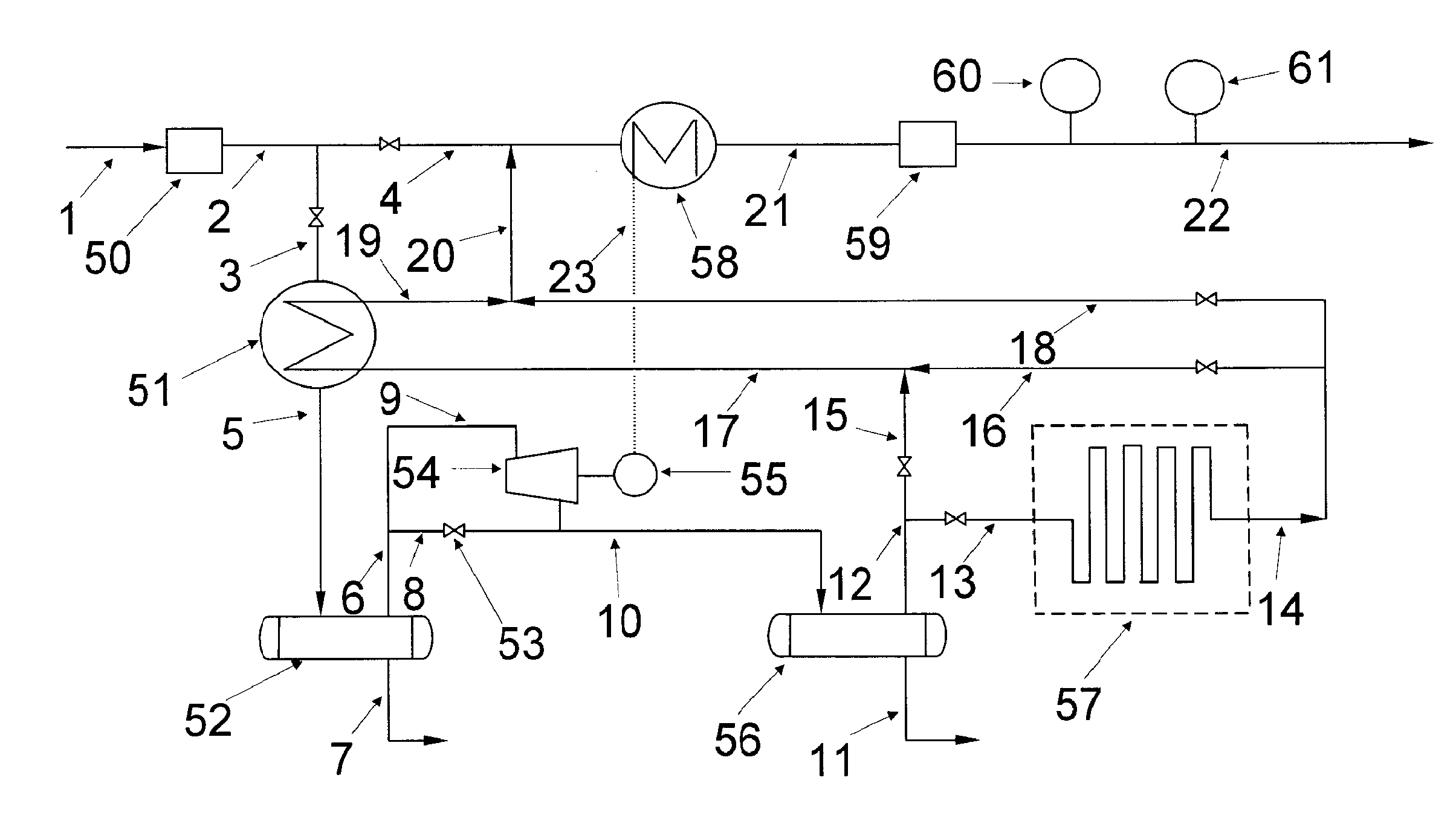 Method to produce natural gas liquids (ngl's) at gas pressure reduction stations