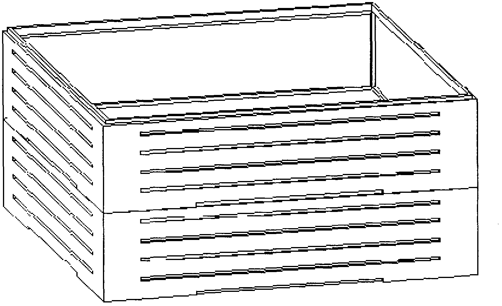 Assembled monolithic concrete ribbed hollow floor slab