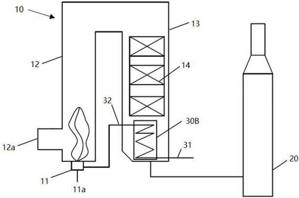 Catalytic cracking flue gas treatment device